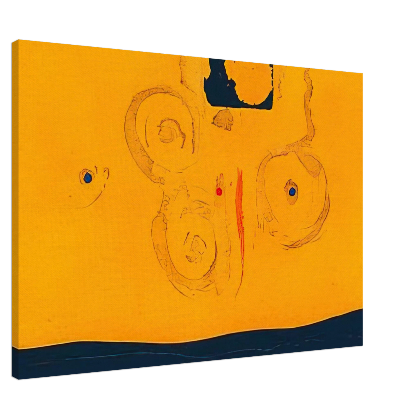 Helen Frankenthaler - Plaza Real - 1988 Canvas - 20x30 cm / 8x12 inches-canvas