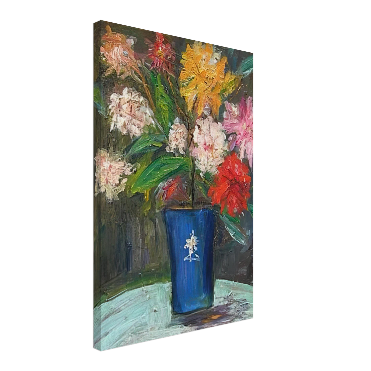 Maurice Utrillo - VASE WITH FLOWERS 1 Canvas - 40x60 cm / 16x24 inches-canvas