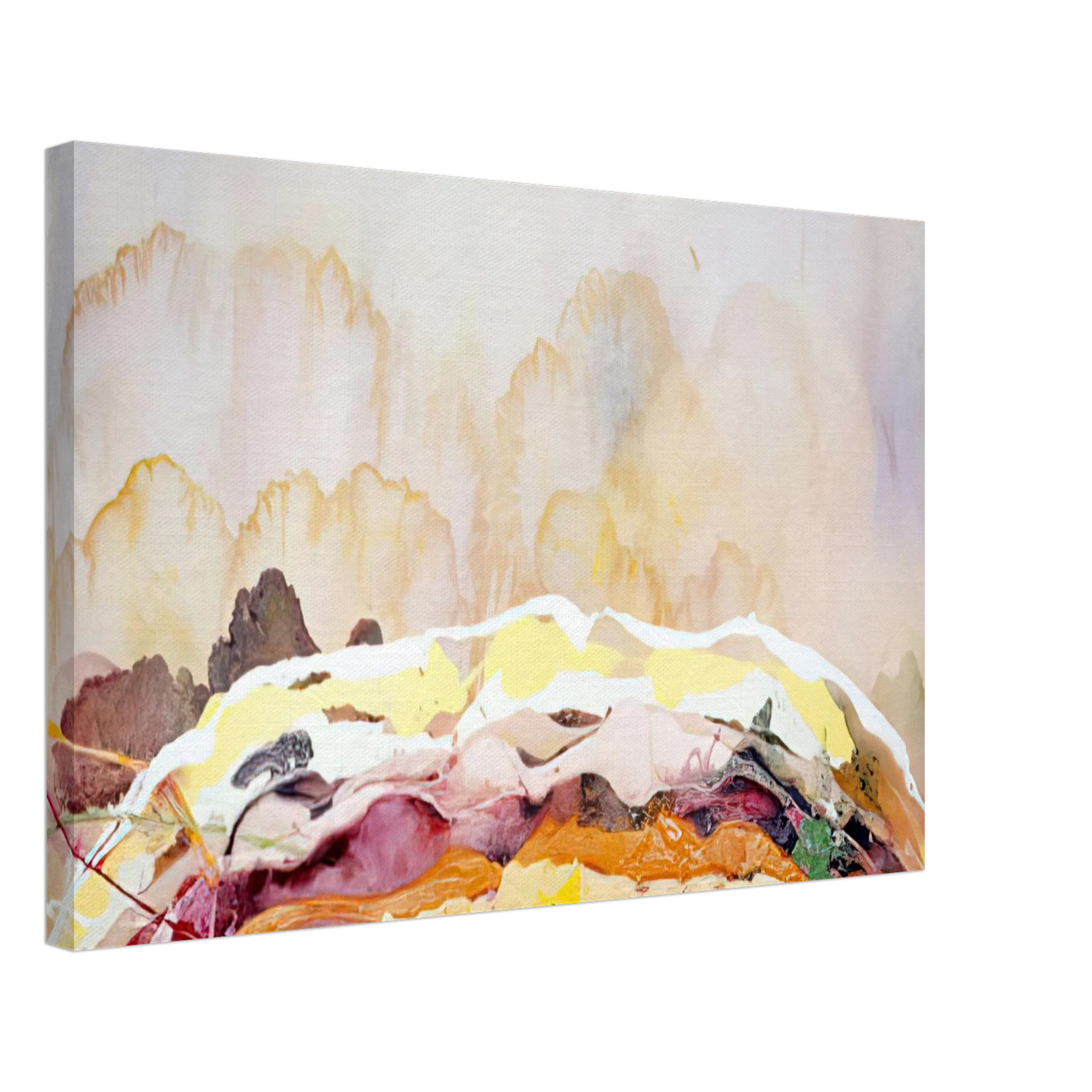 Ronnie Landfield - Danish Opera - 1969 Canvas - 40x60 cm / 16x24 inches-canvas