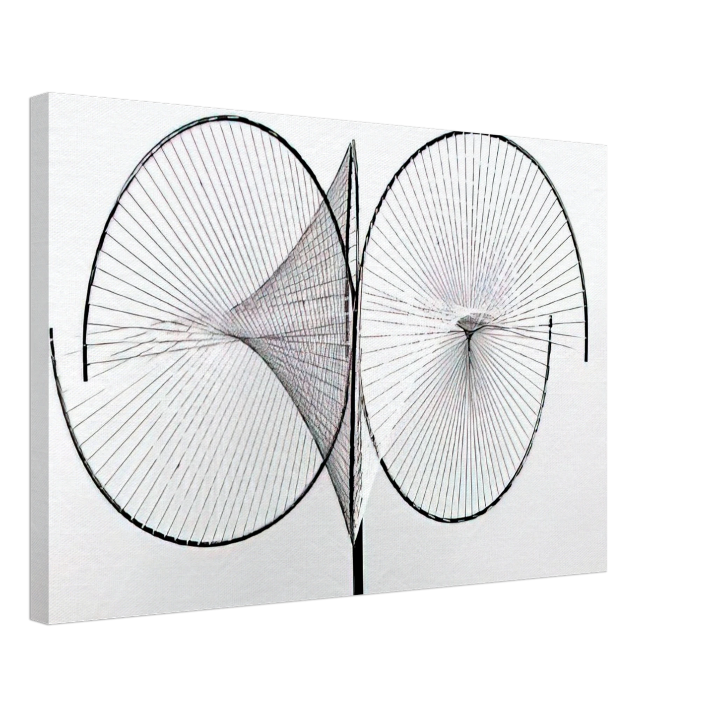 Tomas Maldonado - Hyperbolic surfaces - 1959 Canvas - 40x60 cm / 16x24 inches-canvas