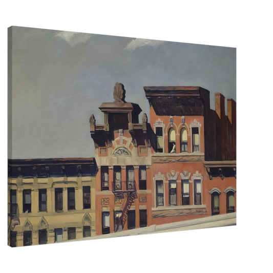 Edward Hopper - From Williamsburg Bridge Canvas - 20x30 cm / 8x12 inches-canvas