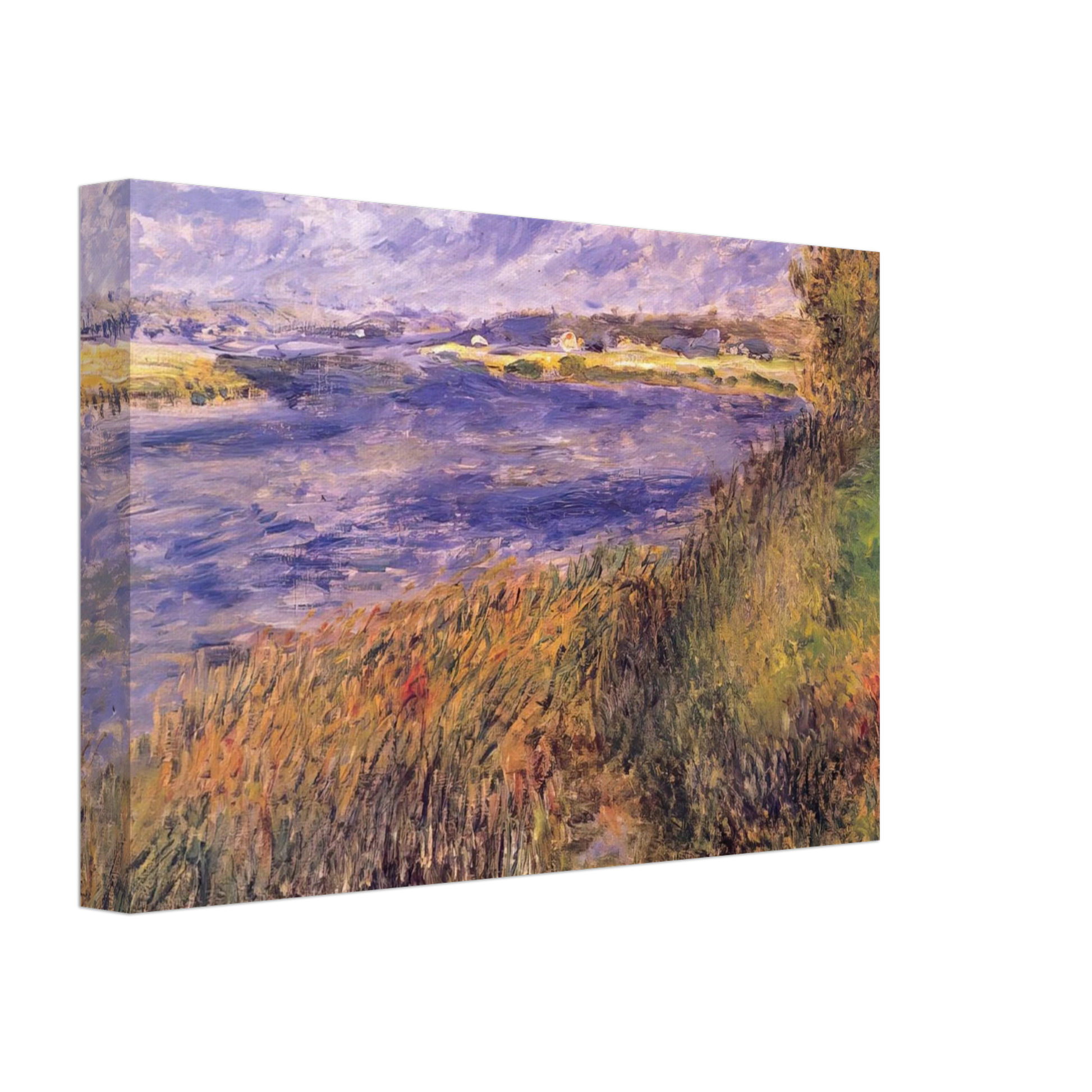 Pierre-Auguste Renoir - Banks of the Seine at Champrosay Canvas - 70x100 cm / 28x40 inches-canvas