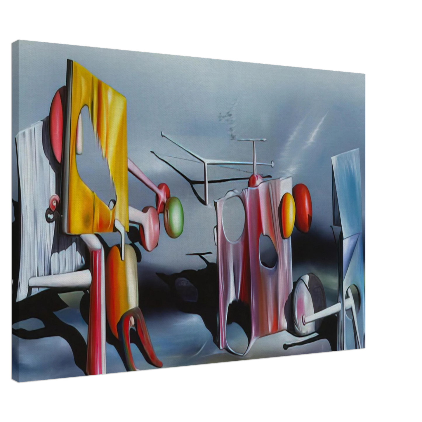 Yves Tanguy - Reply to Red Canvas - 20x30 cm / 8x12 inches-canvas