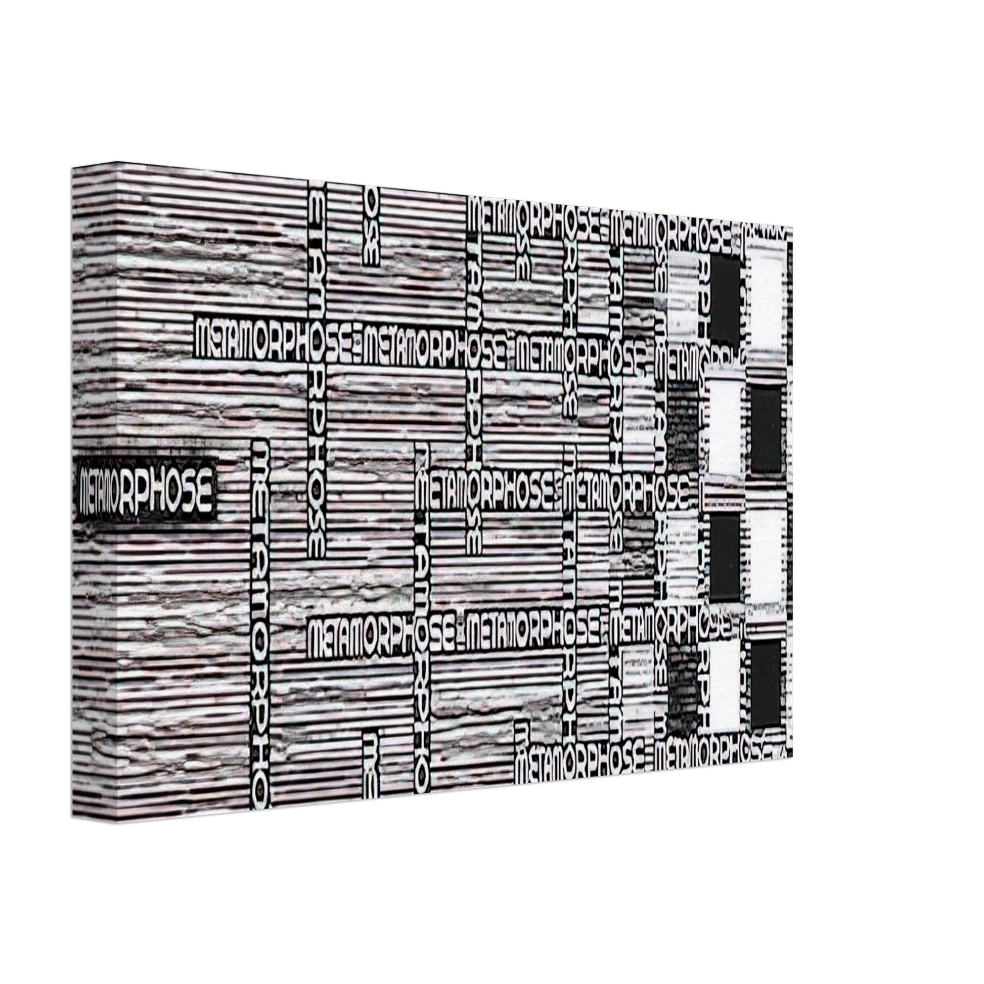 MC Escher - METAMORPHOSIS II EXCERPT 1 Canvas - 70x100 cm / 28x40 inches-canvas