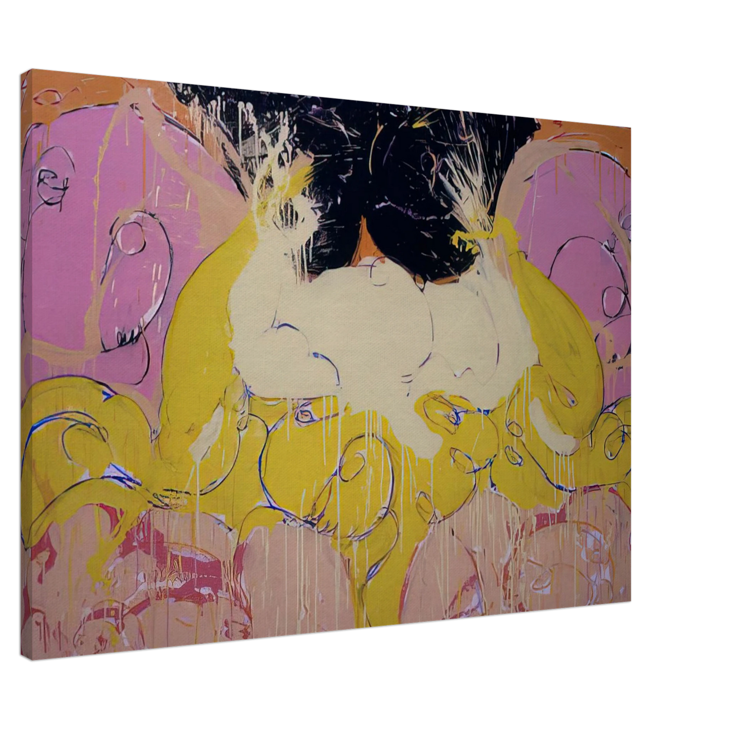 Norman Bluhm - Untitled Drawing #3 - 1984 Canvas - 20x30 cm / 8x12 inches-canvas