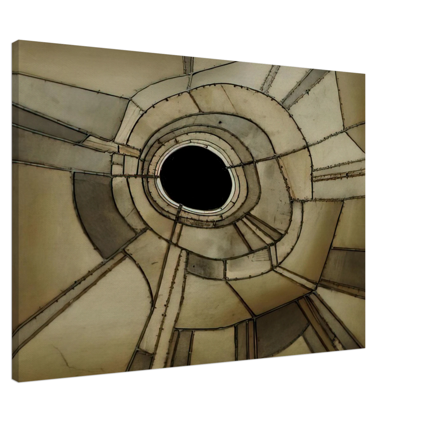 Lee Bontecou - UNTITLED 1959 Canvas - 20x30 cm / 8x12 inches-canvas