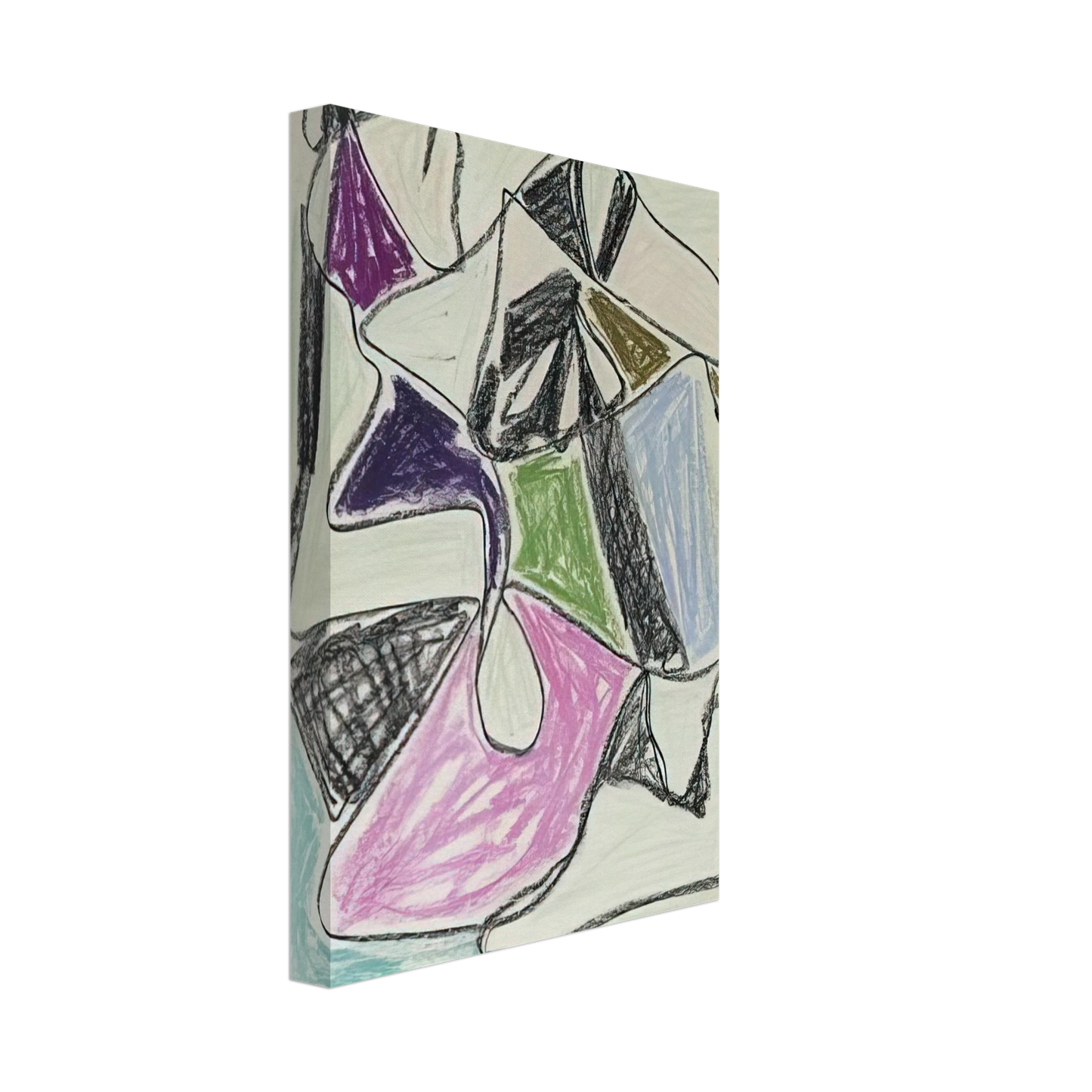 Charles Lapicque - La Rencontre - 1945 Canvas - 70x100 cm / 28x40 inches-canvas