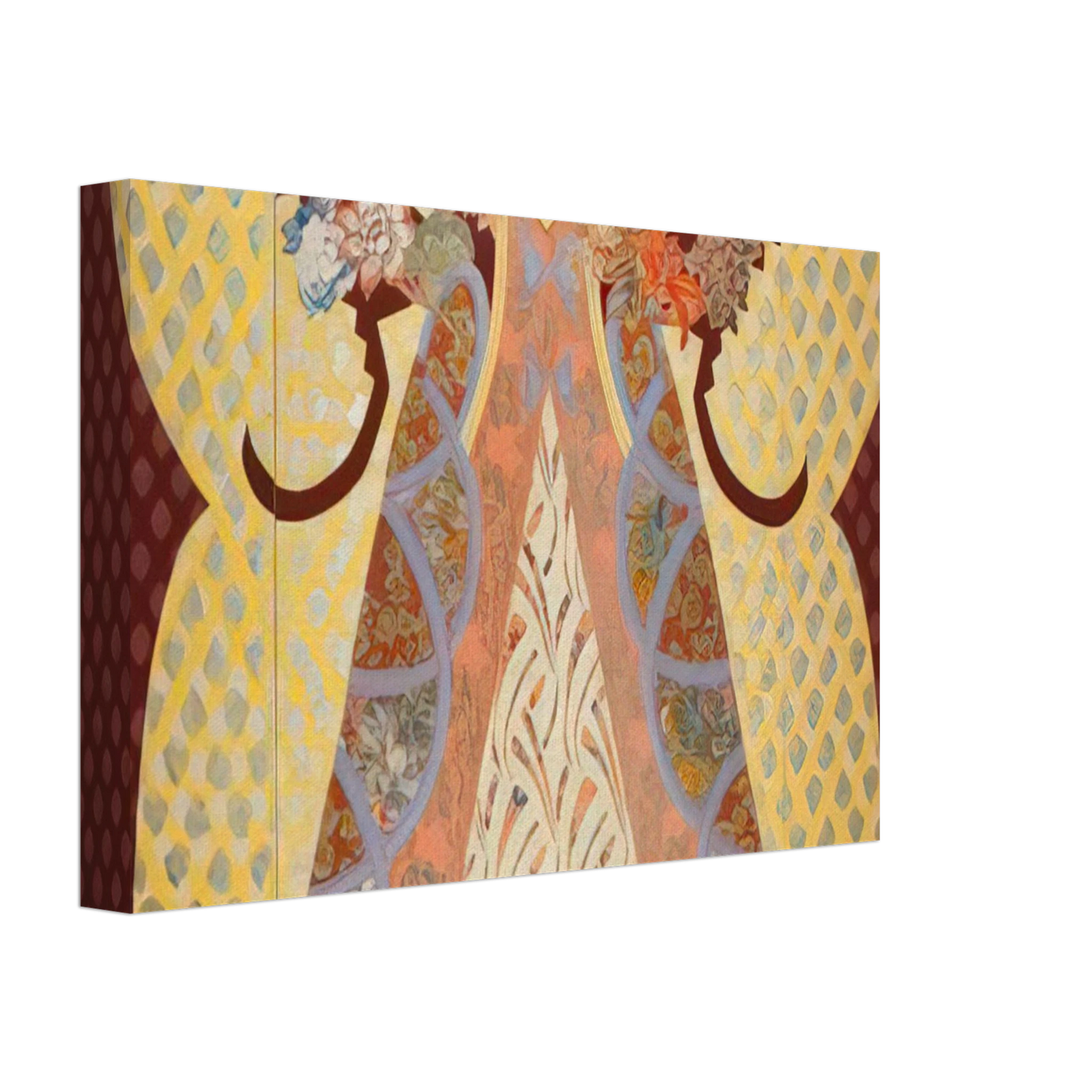 Miriam Schapiro - Royal Presence - 1982 Canvas - 40x60 cm / 16x24 inches-canvas