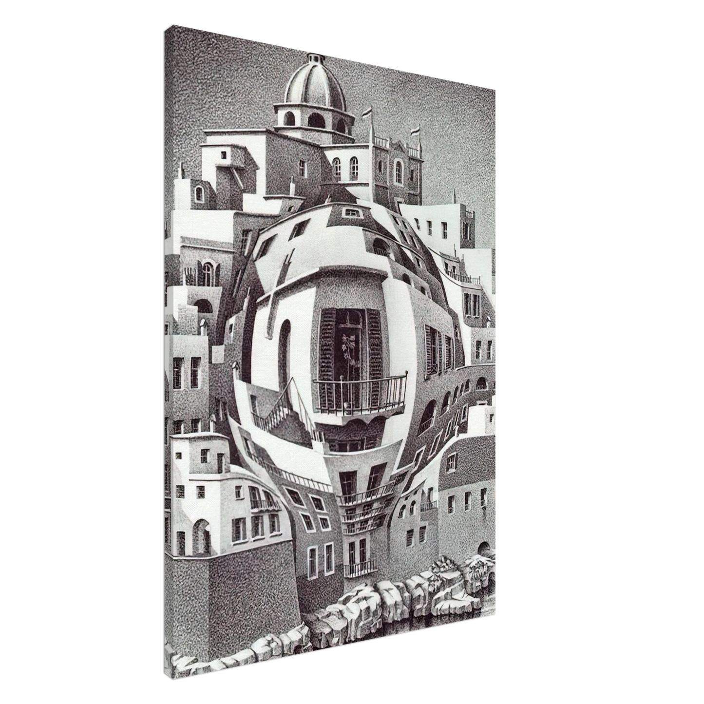 MC Escher - BALCONY Canvas - 20x30 cm / 8x12 inches-canvas