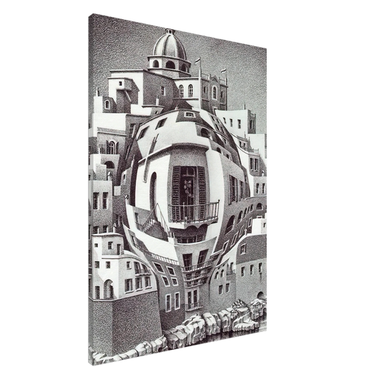 MC Escher - BALCONY Canvas - 20x30 cm / 8x12 inches-canvas