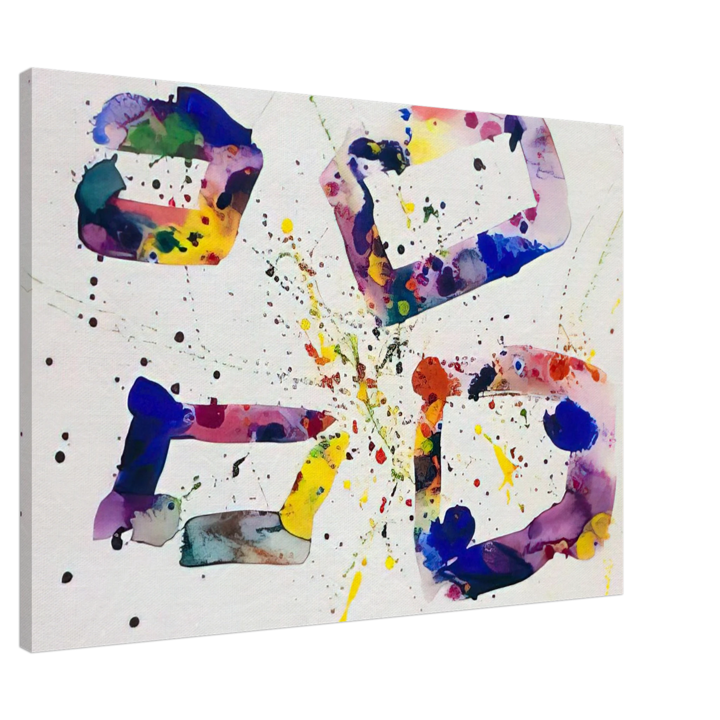 Sam Francis - Untitled  SF74-189  Canvas - 20x30 cm / 8x12 inches-canvas