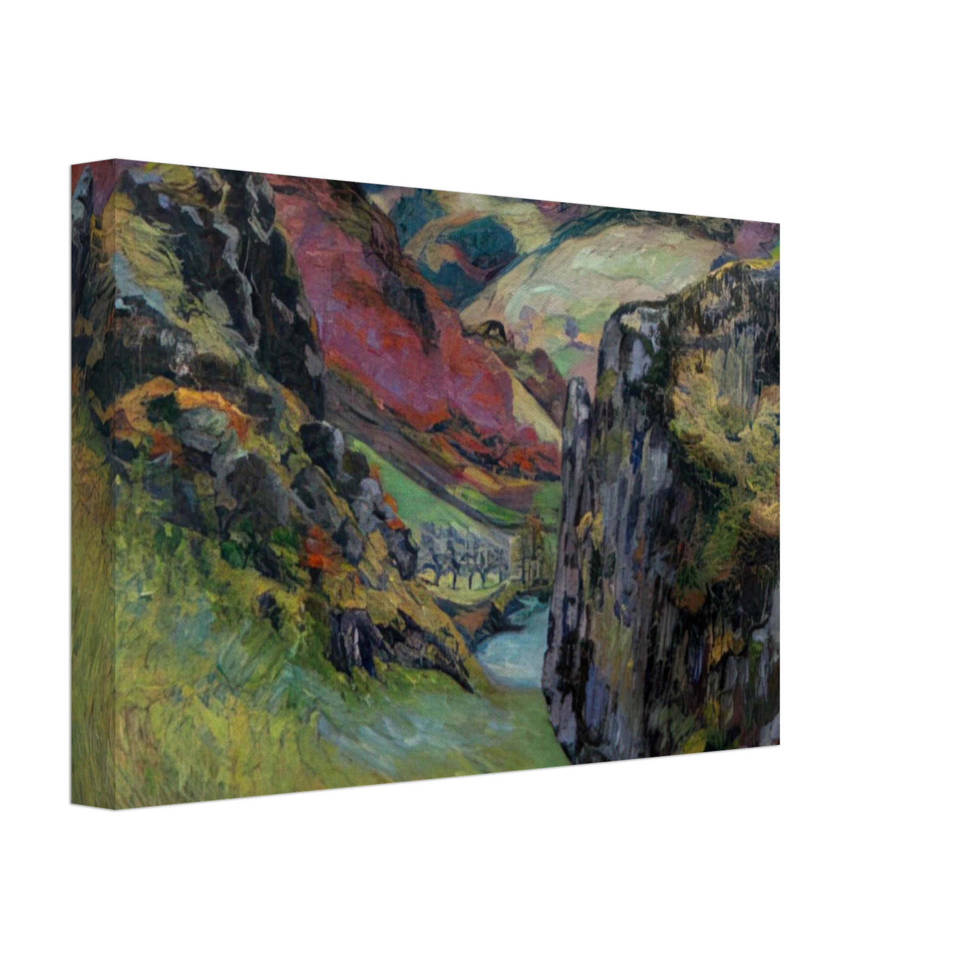 Armand Guillaumin - Landscape near Saint-Julien-des-Chazes Canvas - 40x60 cm / 16x24 inches-canvas