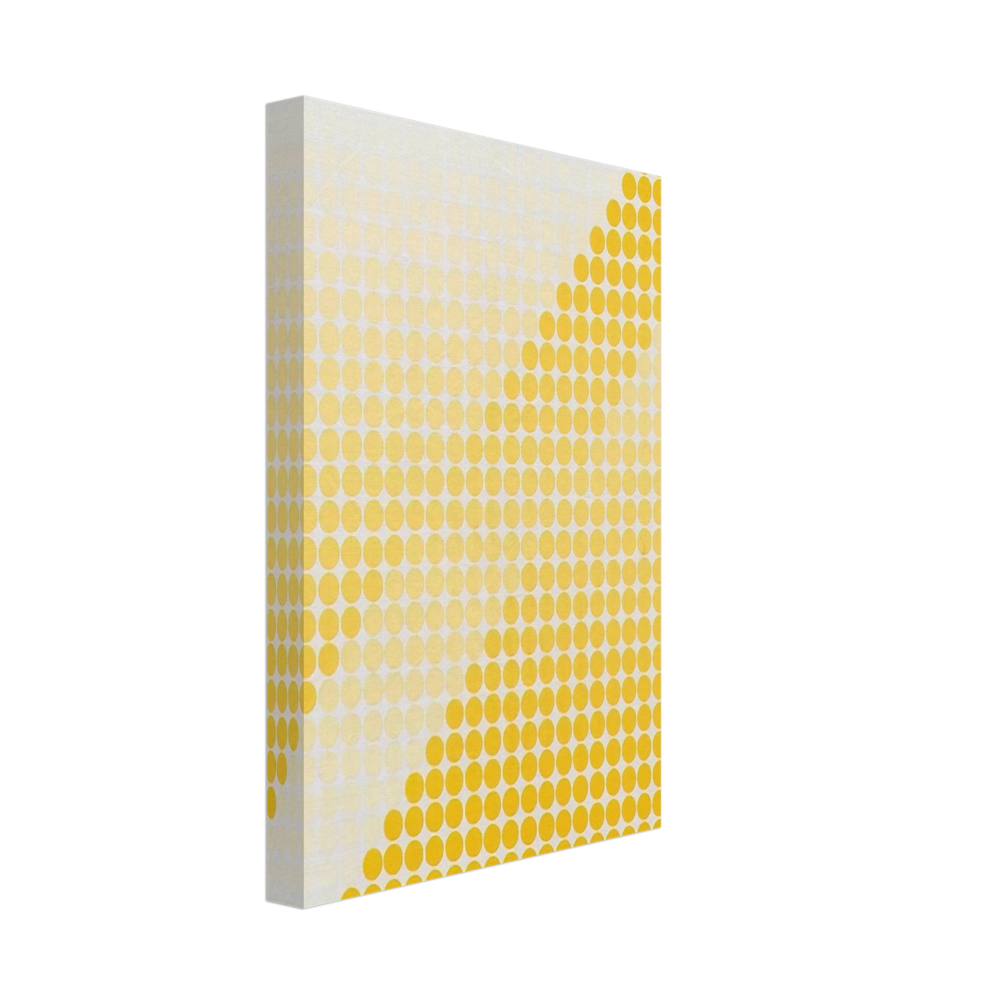 Dadamaino - Bianco  Giallo - 1971 Canvas - 40x60 cm / 16x24 inches-canvas