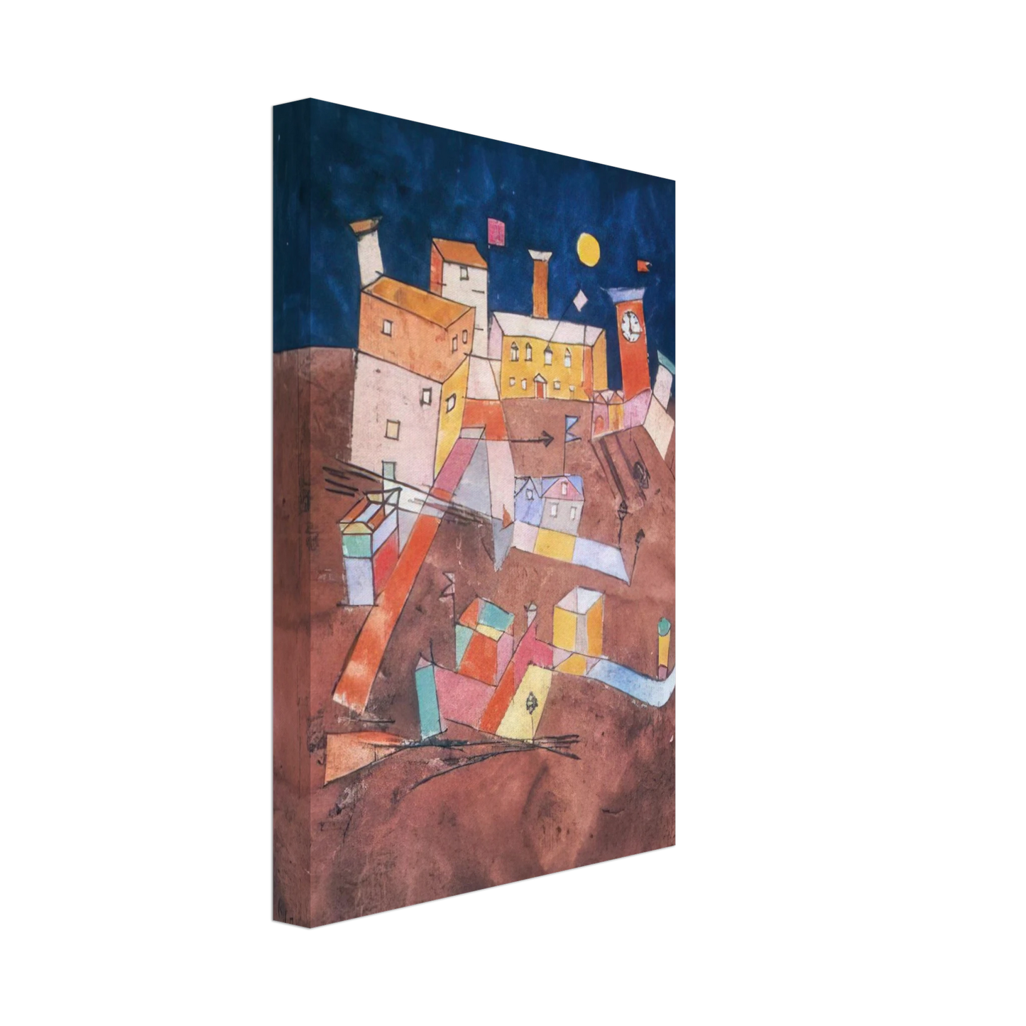 Paul Klee - PART OF G 1927 Canvas - 40x60 cm / 16x24 inches-canvas