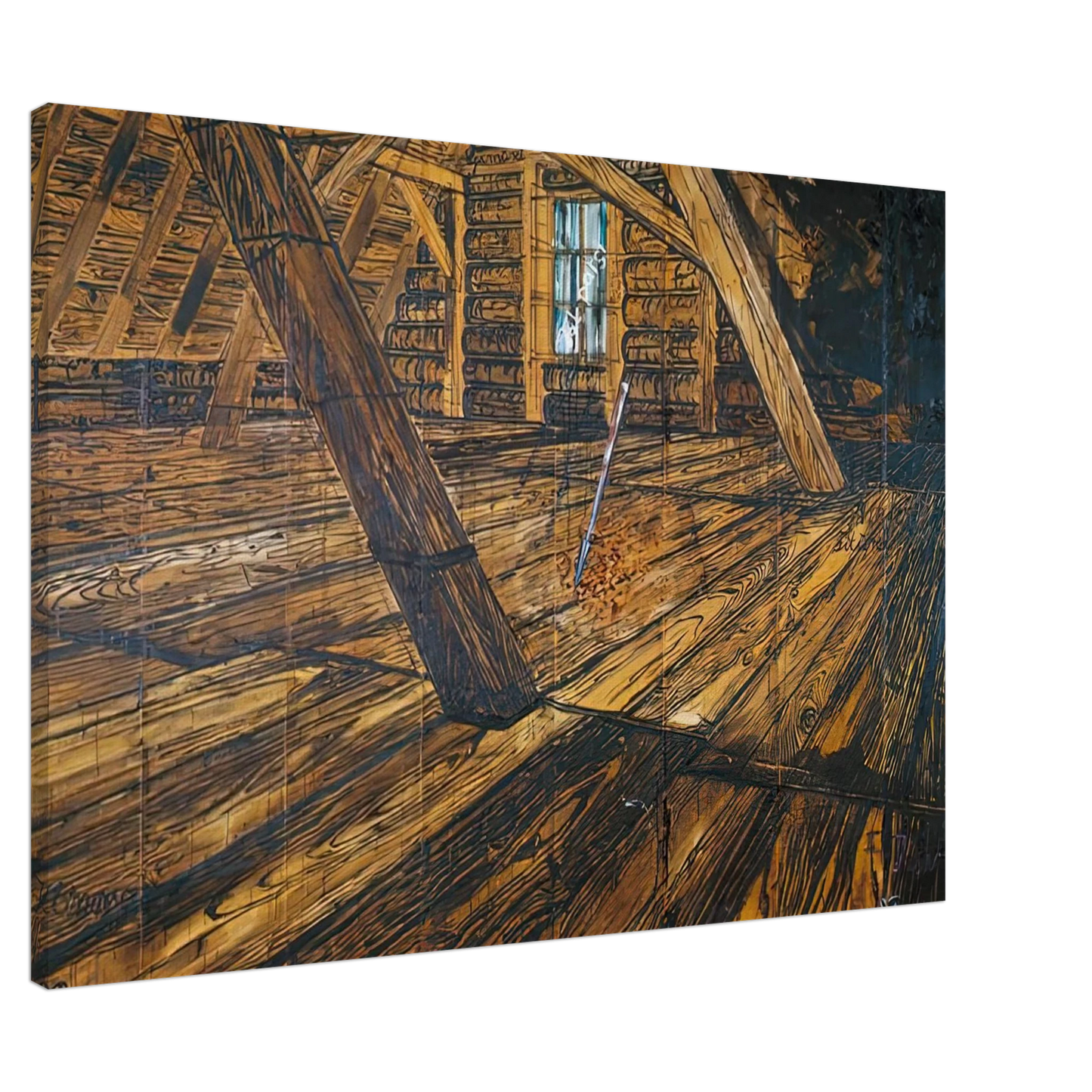 Anselm Kiefer - PARSIFAL III 1973 Canvas - 20x30 cm / 8x12 inches-canvas