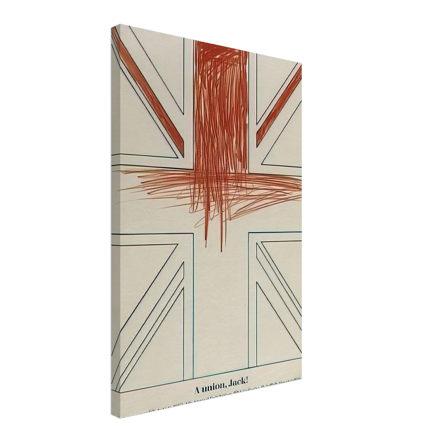 Billy Apple - A union, Jack! Young Commonwealth Artists - 1962 Canvas - 40x60 cm / 16x24 inches-canvas