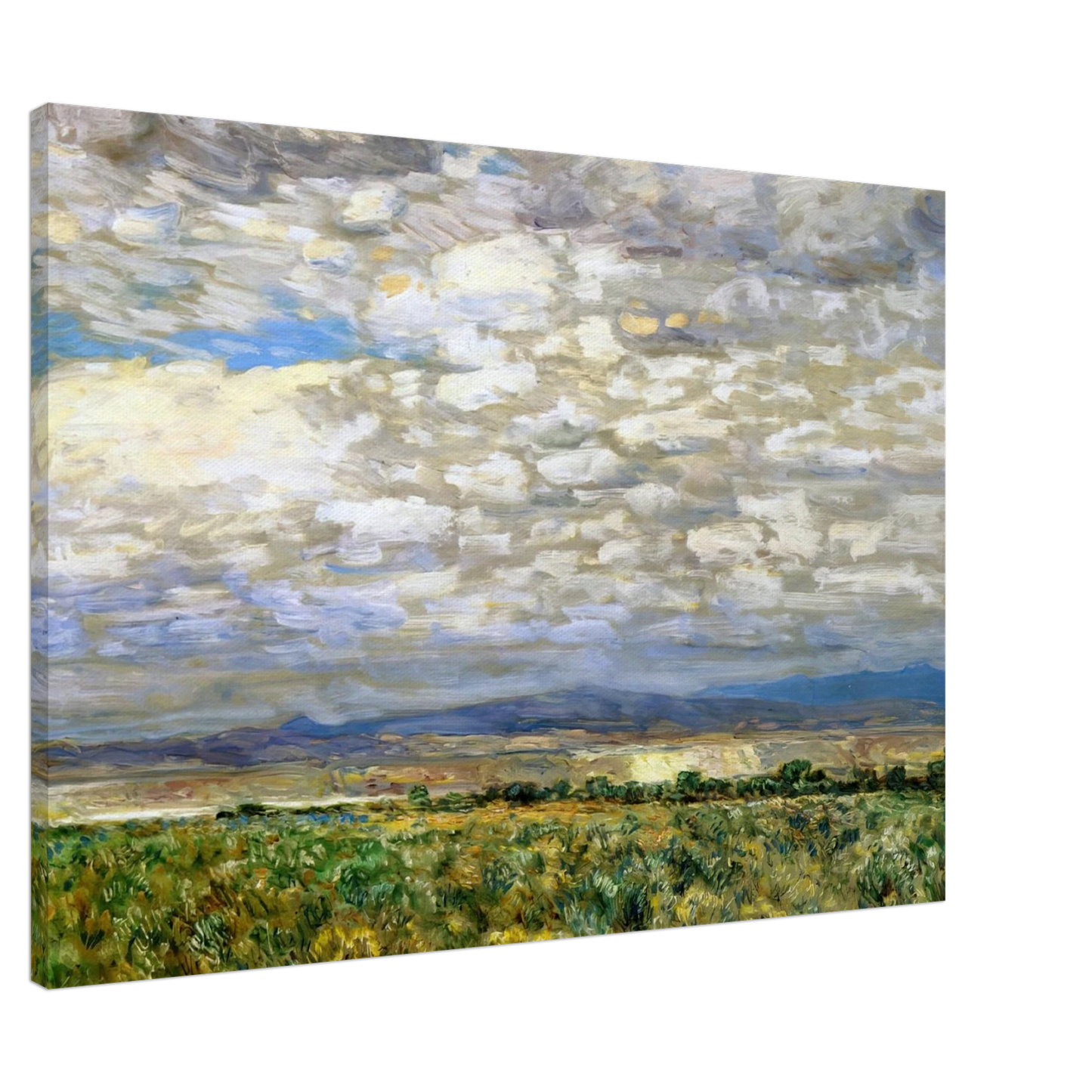 Childe Hassam - On the Snake River, Oregon Canvas - 20x30 cm / 8x12 inches-canvas