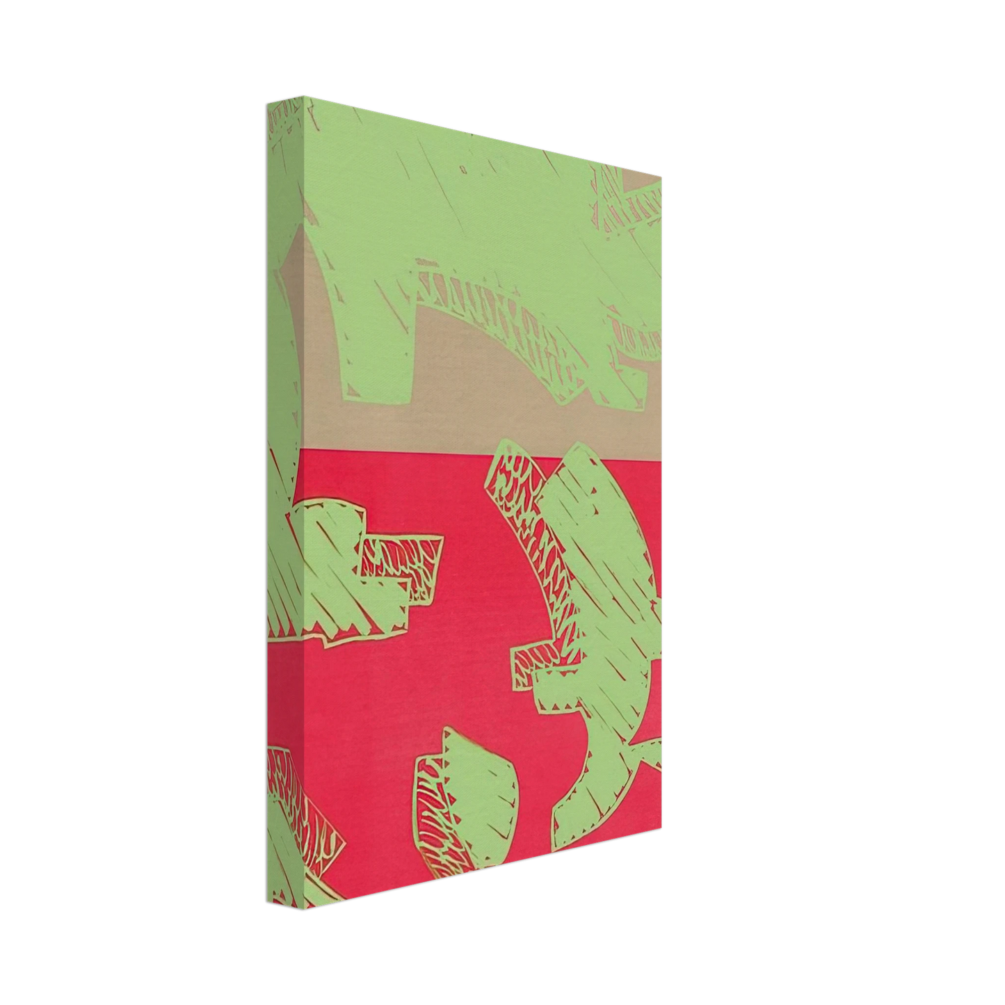 Carla Accardi - Rosso - 2000 Canvas - 40x60 cm / 16x24 inches-canvas