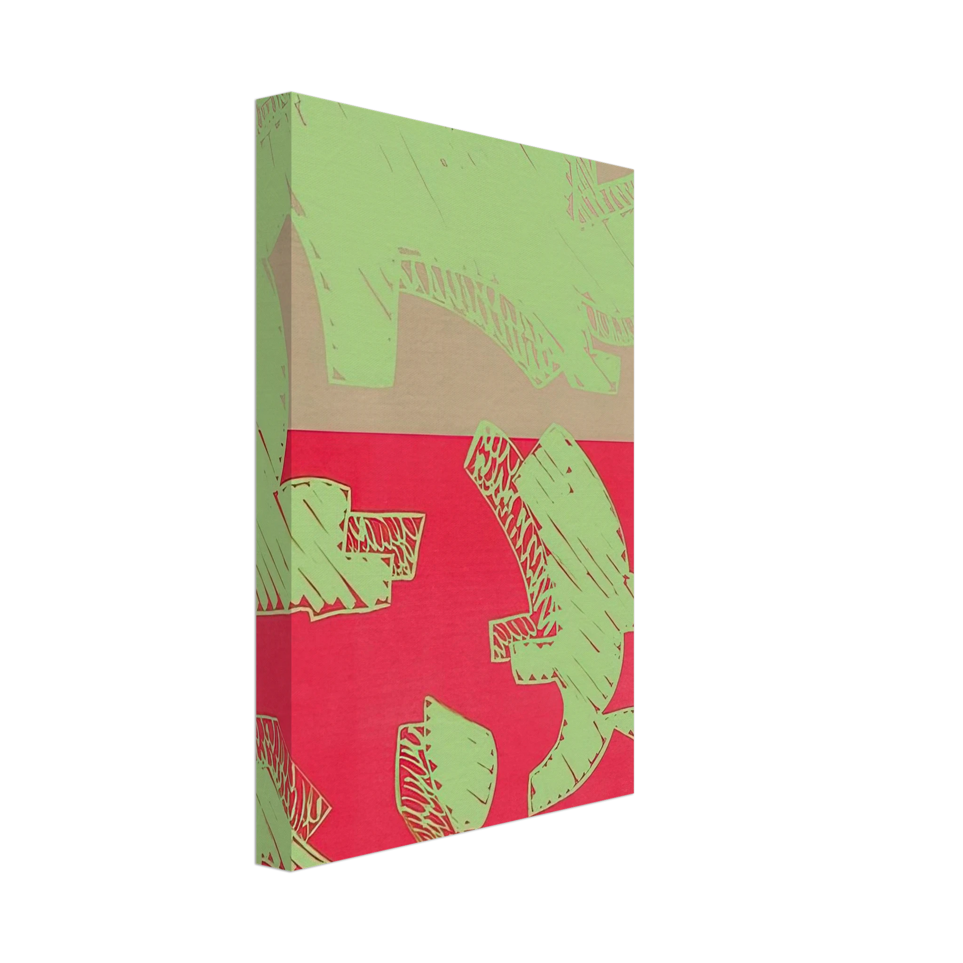 Carla Accardi - Rosso - 2000 Canvas - 40x60 cm / 16x24 inches-canvas