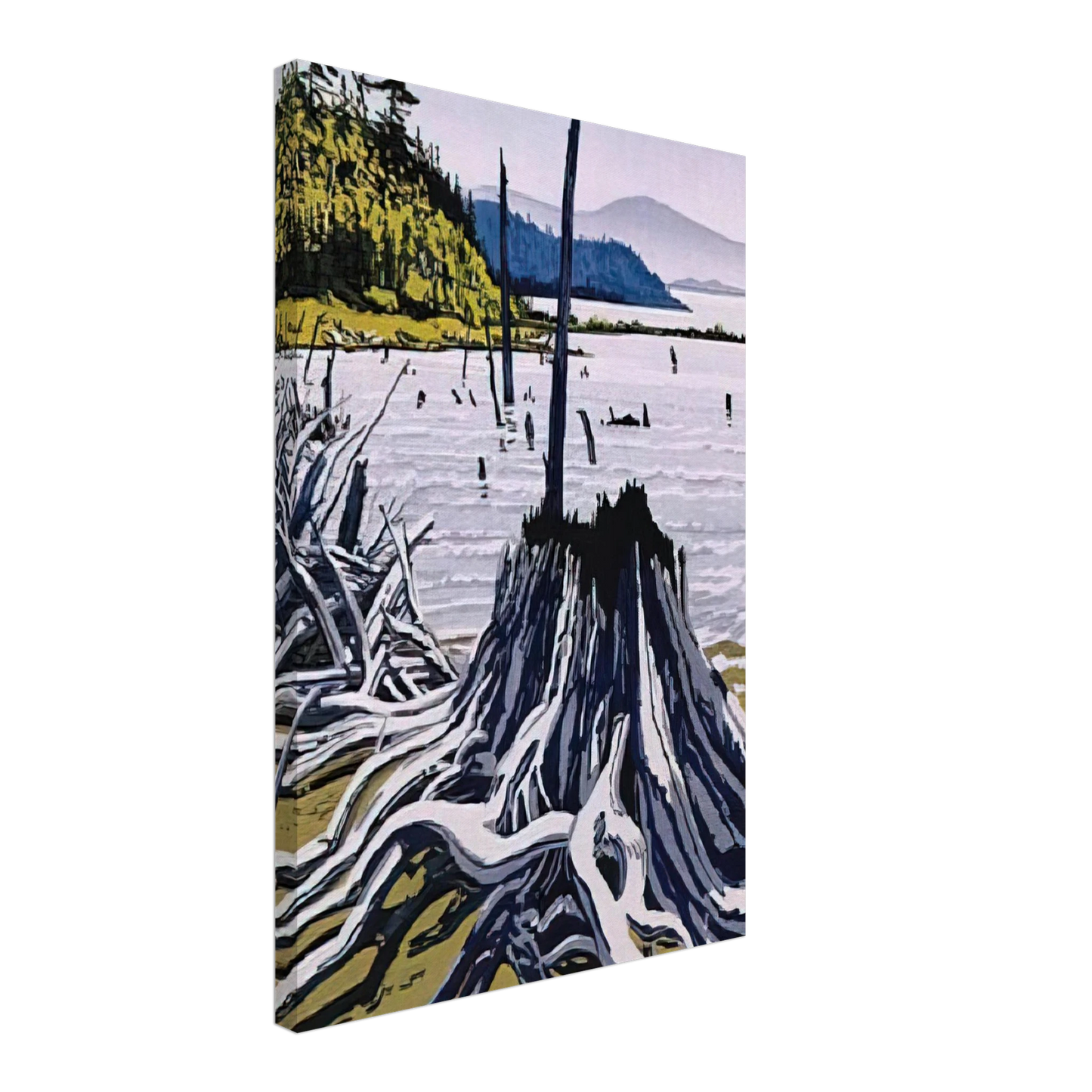 Neil Welliver - Flotsam-Allagash - 1995 Canvas - 70x100 cm / 28x40 inches-canvas