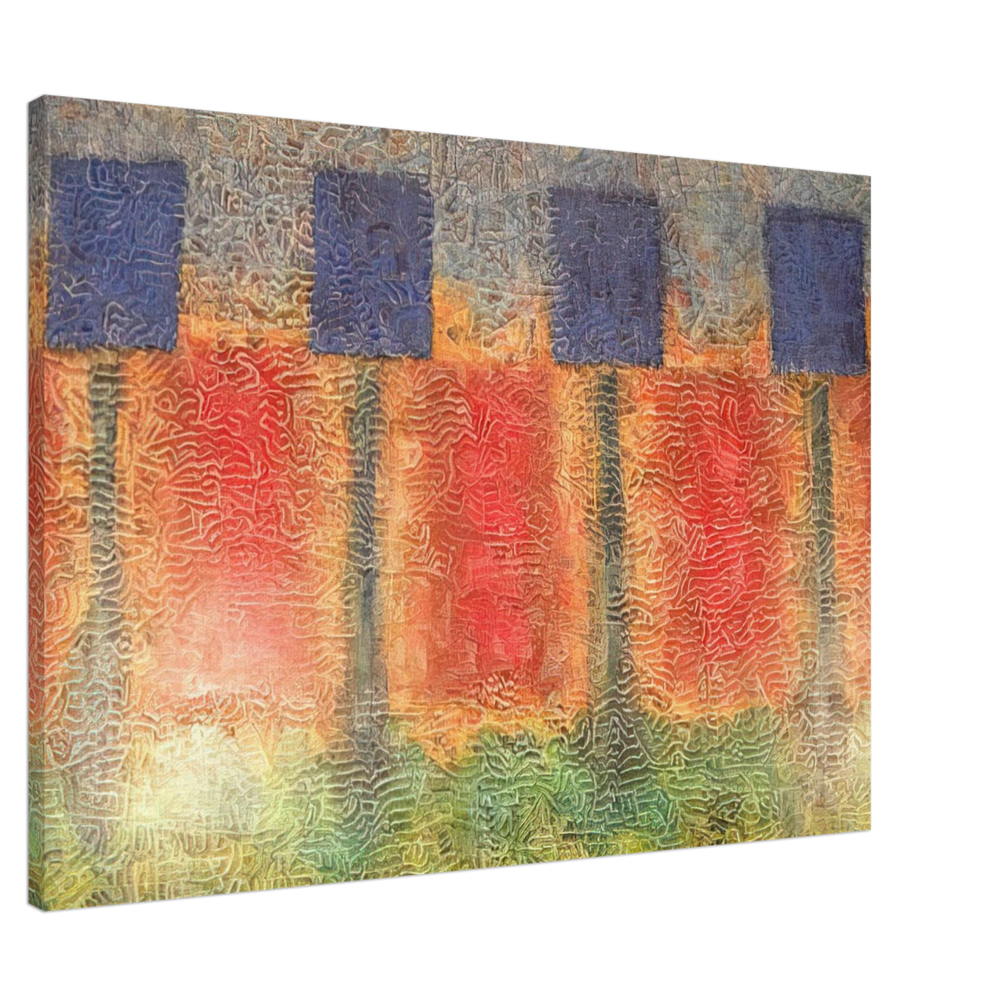 Jimmy Ernst - Dusklight - 1980 Canvas - 20x30 cm / 8x12 inches-canvas