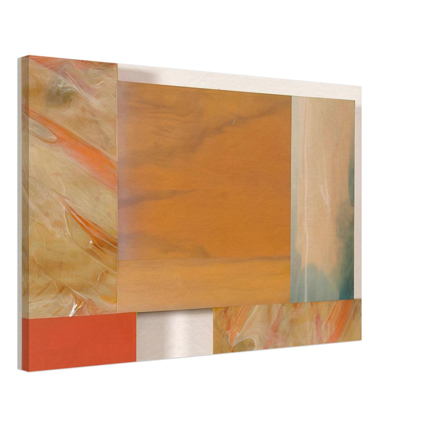 Sam Gilliam - With Orange Canvas - 40x60 cm / 16x24 inches-canvas