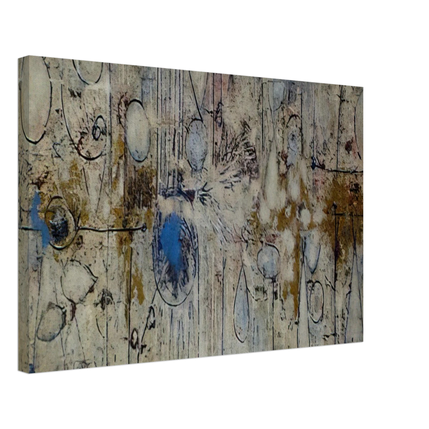 Richard Pousette-Dart - By the Sea - 1957 Canvas - 70x100 cm / 28x40 inches-canvas