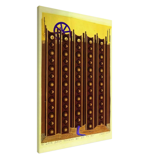 Max Ernst - The Small Fistule That Says Tic Tac Canvas - 20x30 cm / 8x12 inches-canvas