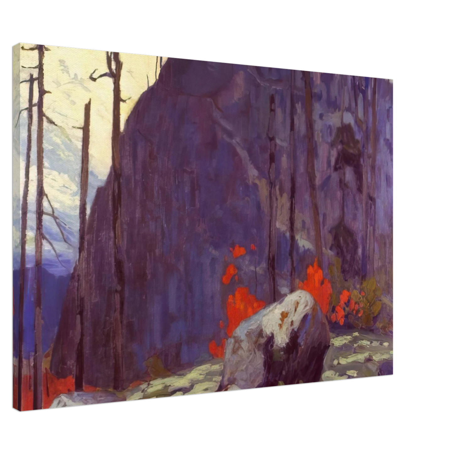 Lawren Harris - Algoma Hill - 1920 Canvas - 20x30 cm / 8x12 inches-canvas