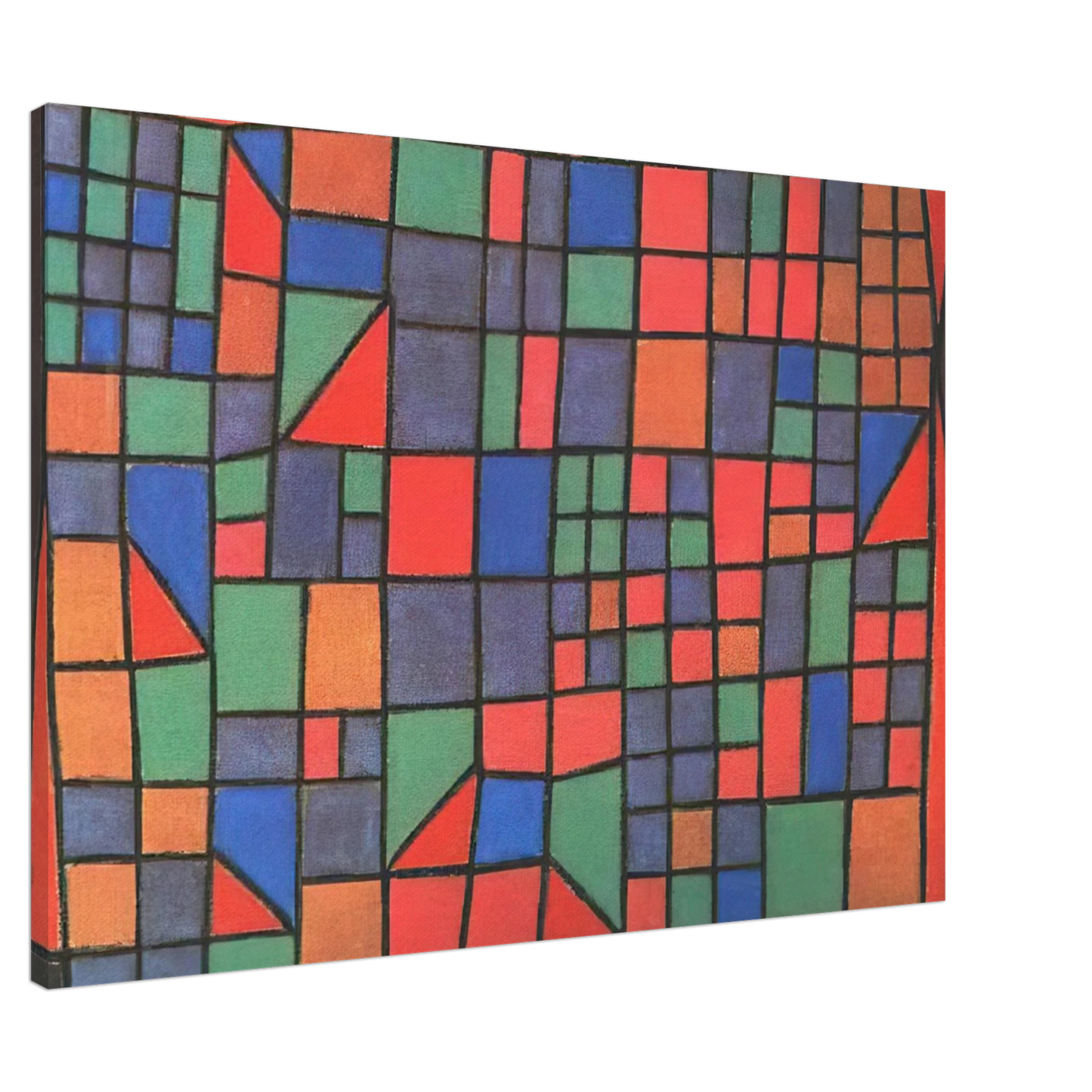 Paul Klee - GLASS FACADE 1940 Canvas - 20x30 cm / 8x12 inches-canvas