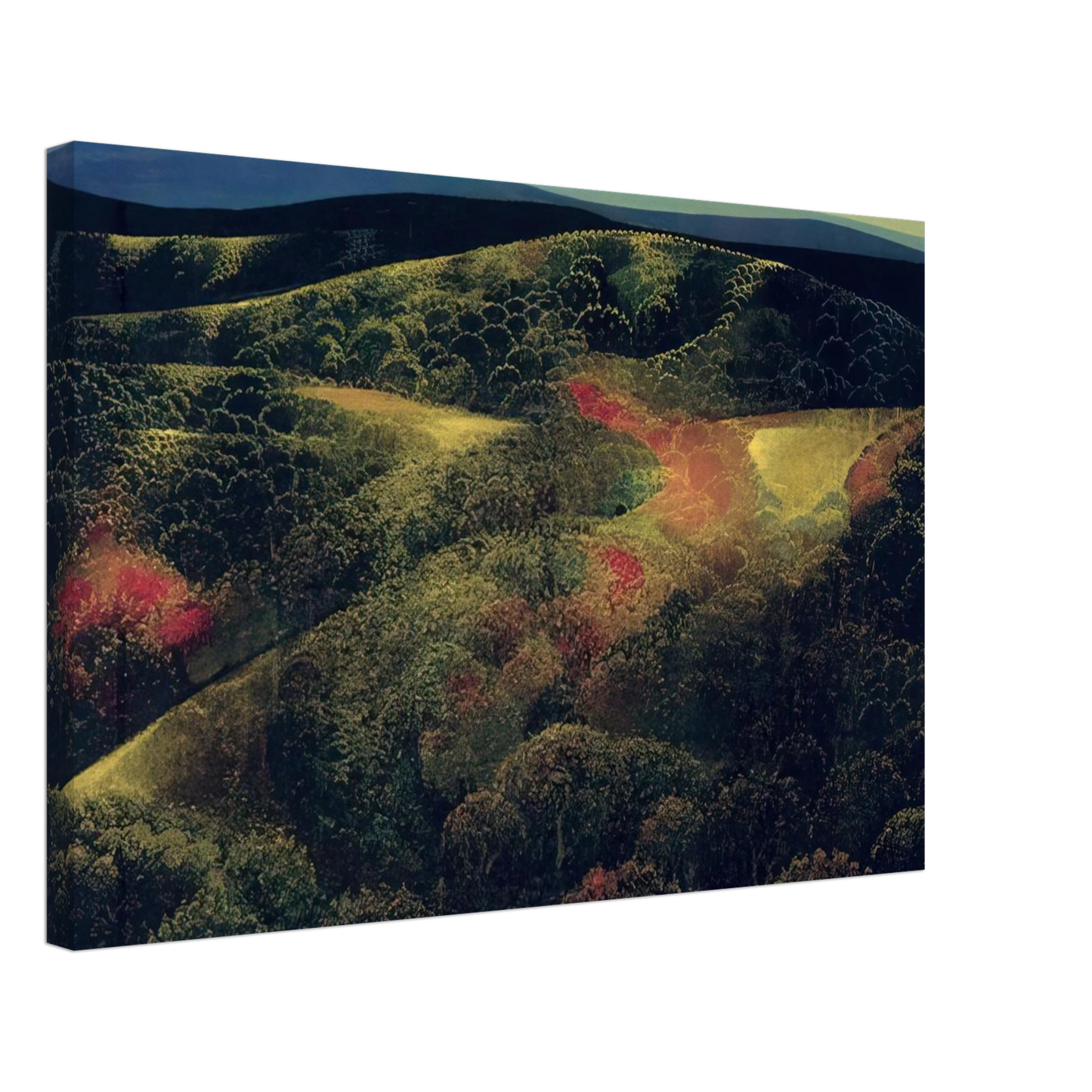 Eyvind Earle - Late October Canvas - 70x100 cm / 28x40 inches-canvas