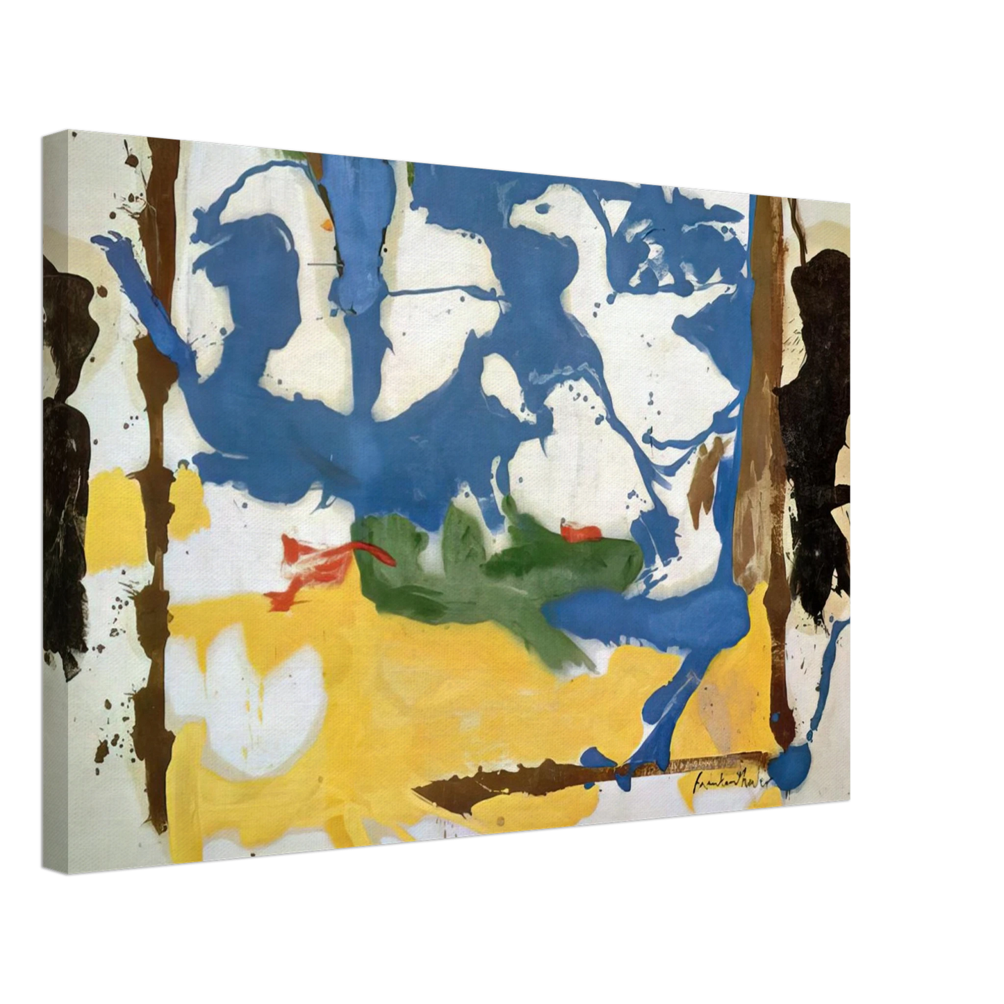 Helen Frankenthaler - Swan Lake #2 - 1961 Canvas - 70x100 cm / 28x40 inches-canvas
