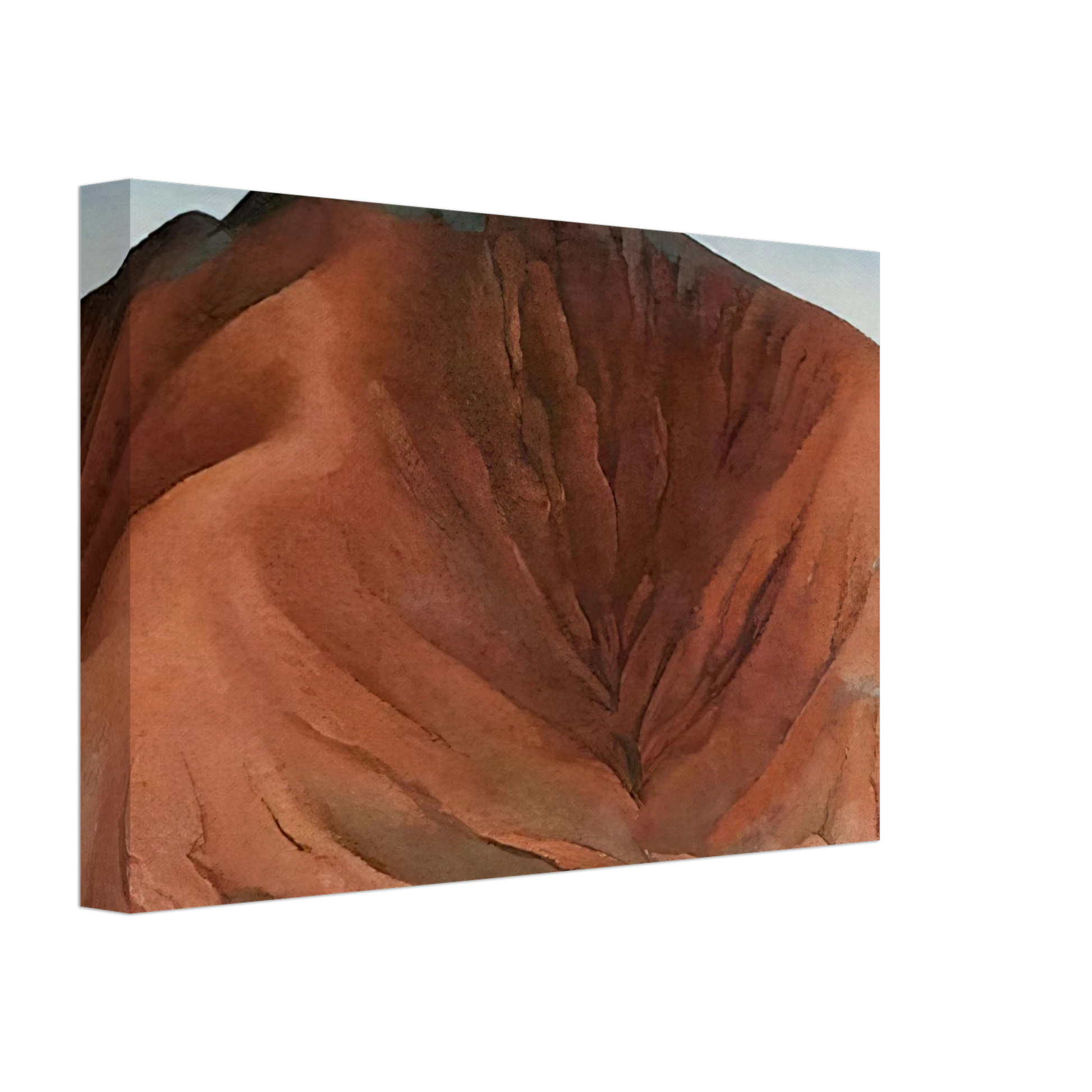 Georgia O'Keeffe - Small Purple Hills Canvas - 40x60 cm / 16x24 inches-canvas