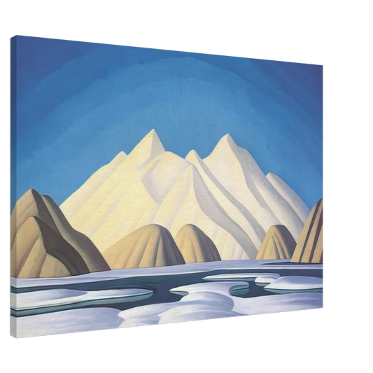 Lawren Harris - Baffin Island - 1931 Canvas - 20x30 cm / 8x12 inches-canvas