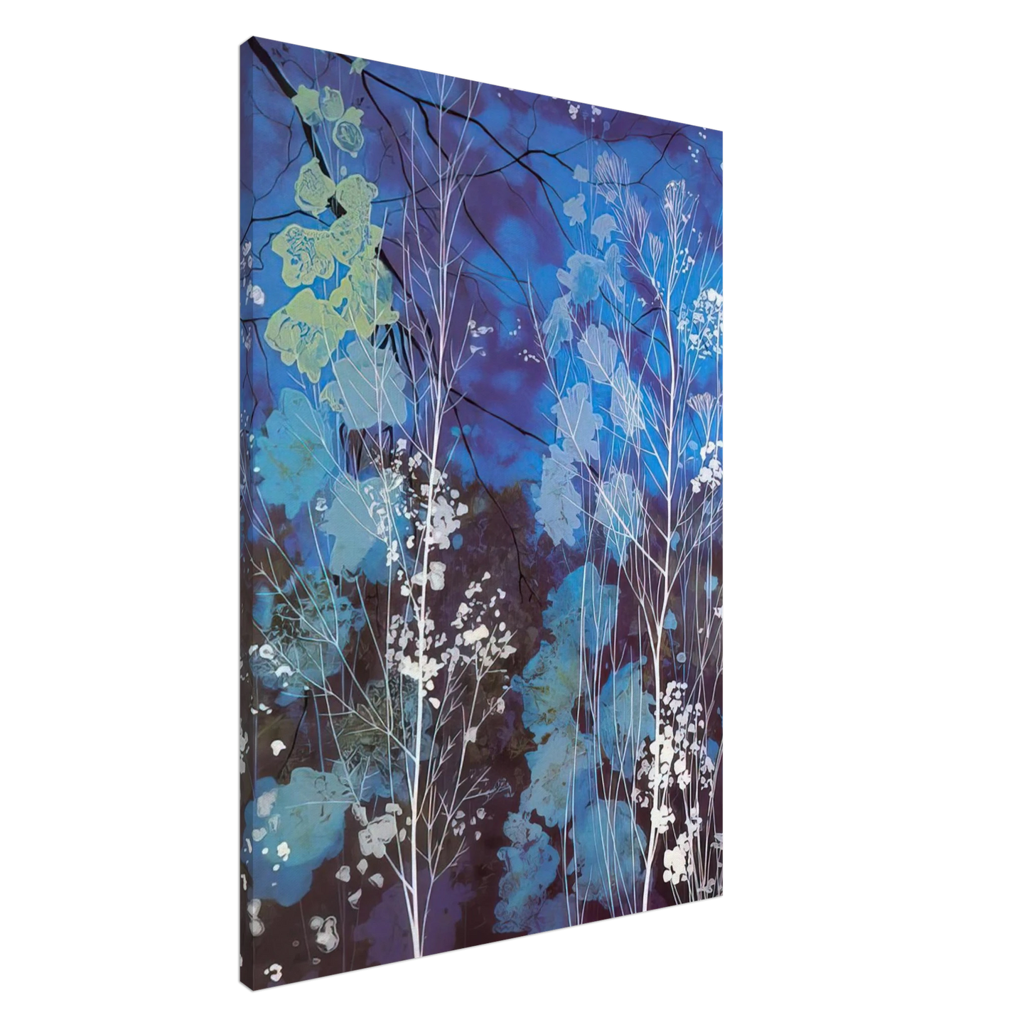 Eyvind Earle - Delphinium Canvas - 20x30 cm / 8x12 inches-canvas
