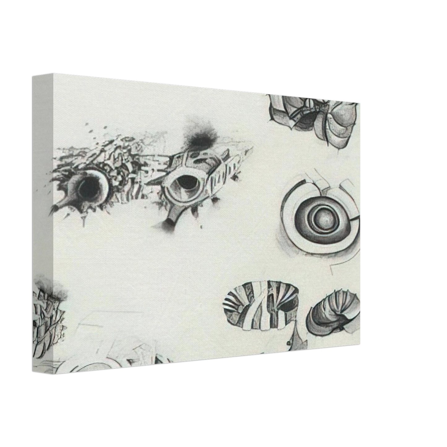 Lee Bontecou - UNTITLED 1961 1 Canvas - 70x100 cm / 28x40 inches-canvas