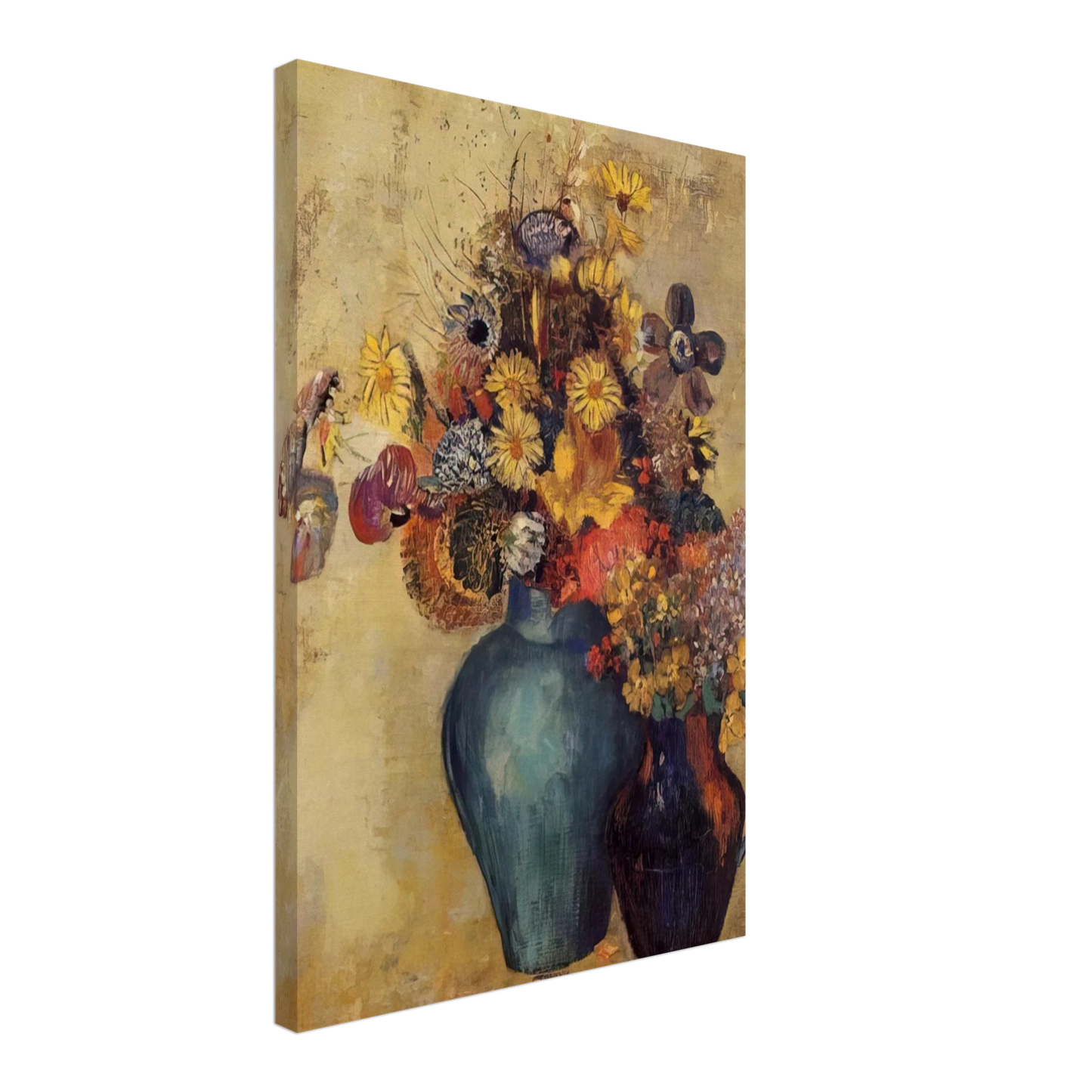Odilon Redon - FLOWERS 1 Canvas - 40x60 cm / 16x24 inches-canvas