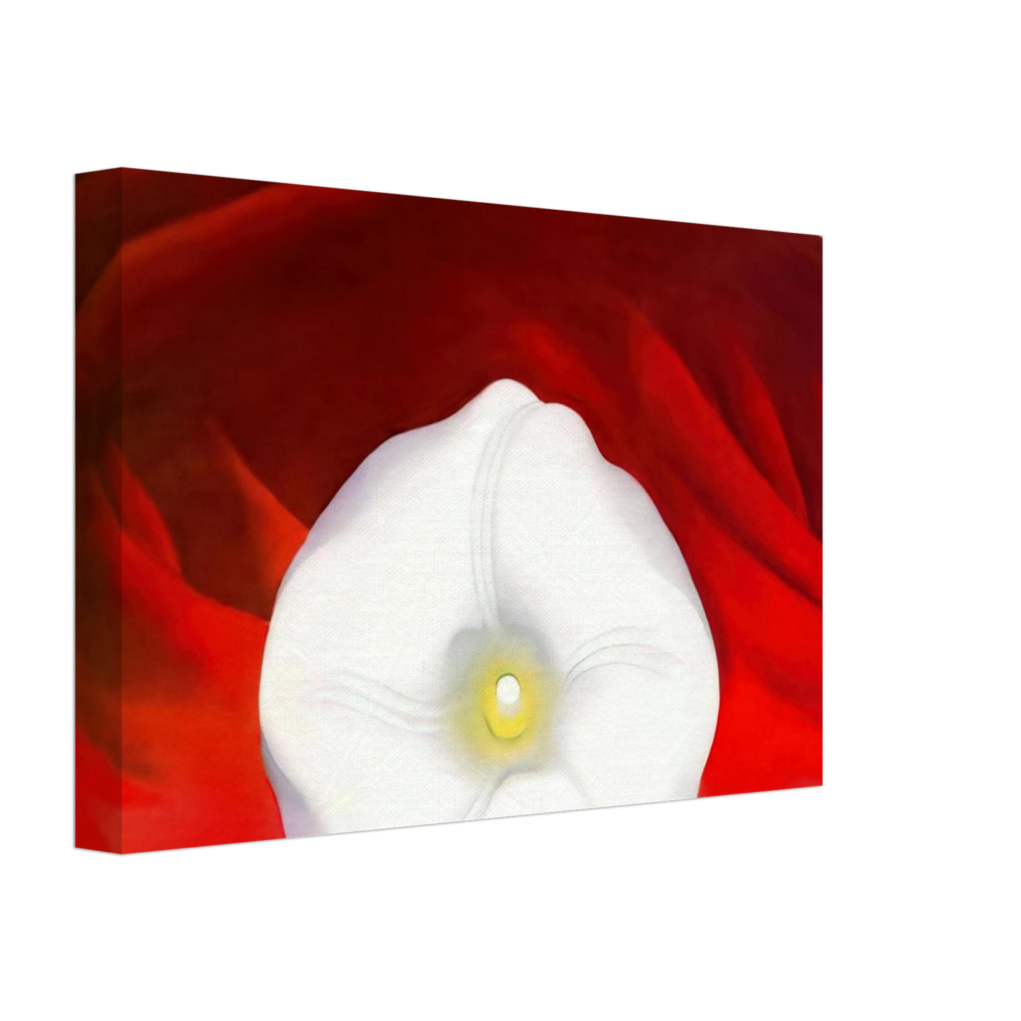 Georgia O'Keeffe - Red hills and white flower Canvas - 70x100 cm / 28x40 inches-canvas