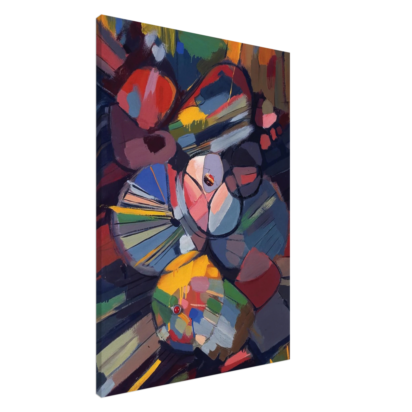 Gebre Kristos Desta - Crystalline - 1975 Canvas - 20x30 cm / 8x12 inches-canvas