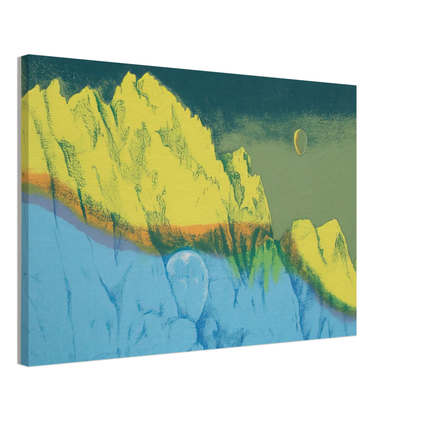 Clarence Holbrook Carter - Pilgrimage #4 - 1977 Canvas - 40x60 cm / 16x24 inches-canvas