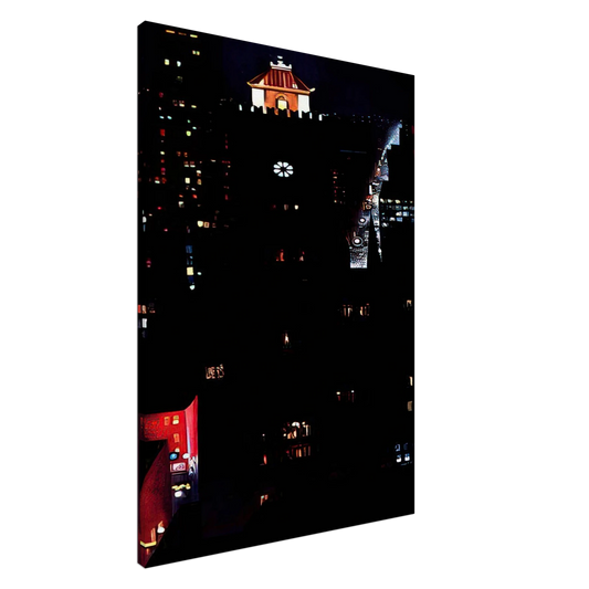 Georgia O'Keeffe - New York Night Canvas - 20x30 cm / 8x12 inches-canvas