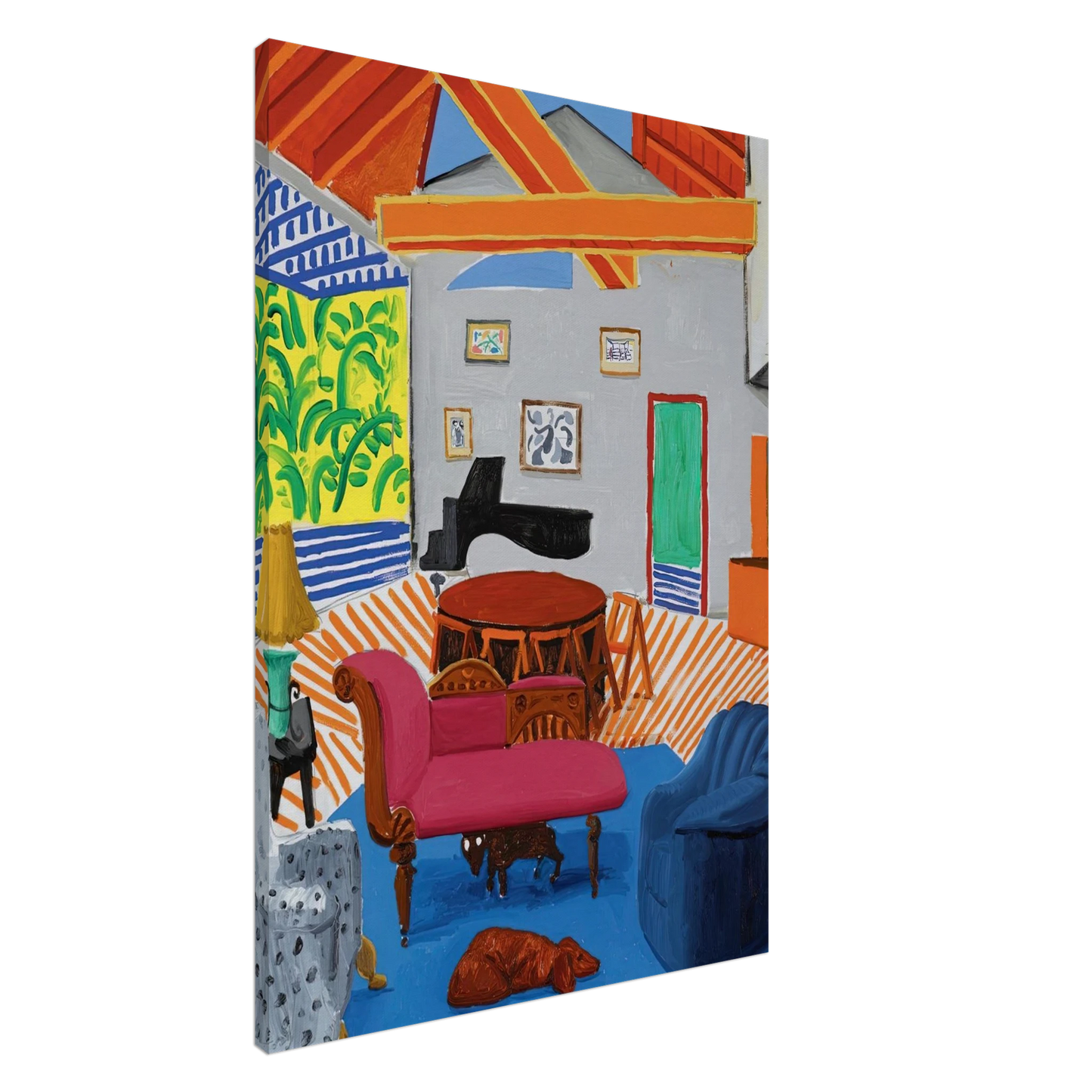 David Hockney - David Hockney Canvas - 20x30 cm / 8x12 inches-canvas