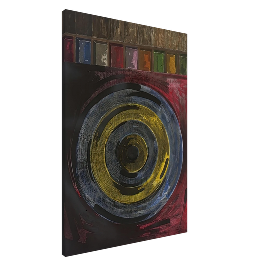Jasper Johns - TARGET WITH PLASTER CASTS UNIVERSAL LIMITED ART EDITIONS 208 Canvas - 20x30 cm / 8x12 inches-canvas