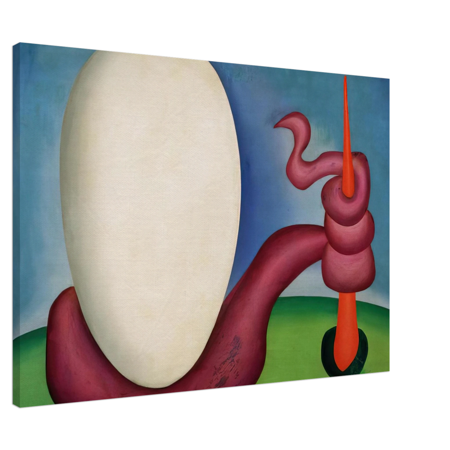 Tarsila do Amaral - The Egg Canvas - 20x30 cm / 8x12 inches-canvas