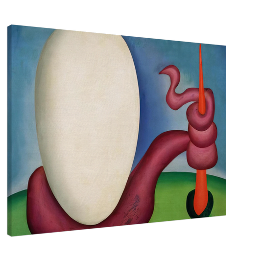 Tarsila do Amaral - The Egg Canvas - 20x30 cm / 8x12 inches-canvas