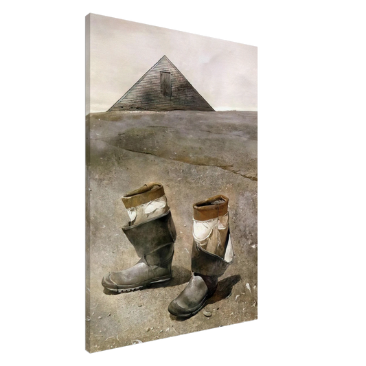 Andrew Wyeth - SEA BOOTS Canvas - 20x30 cm / 8x12 inches-canvas