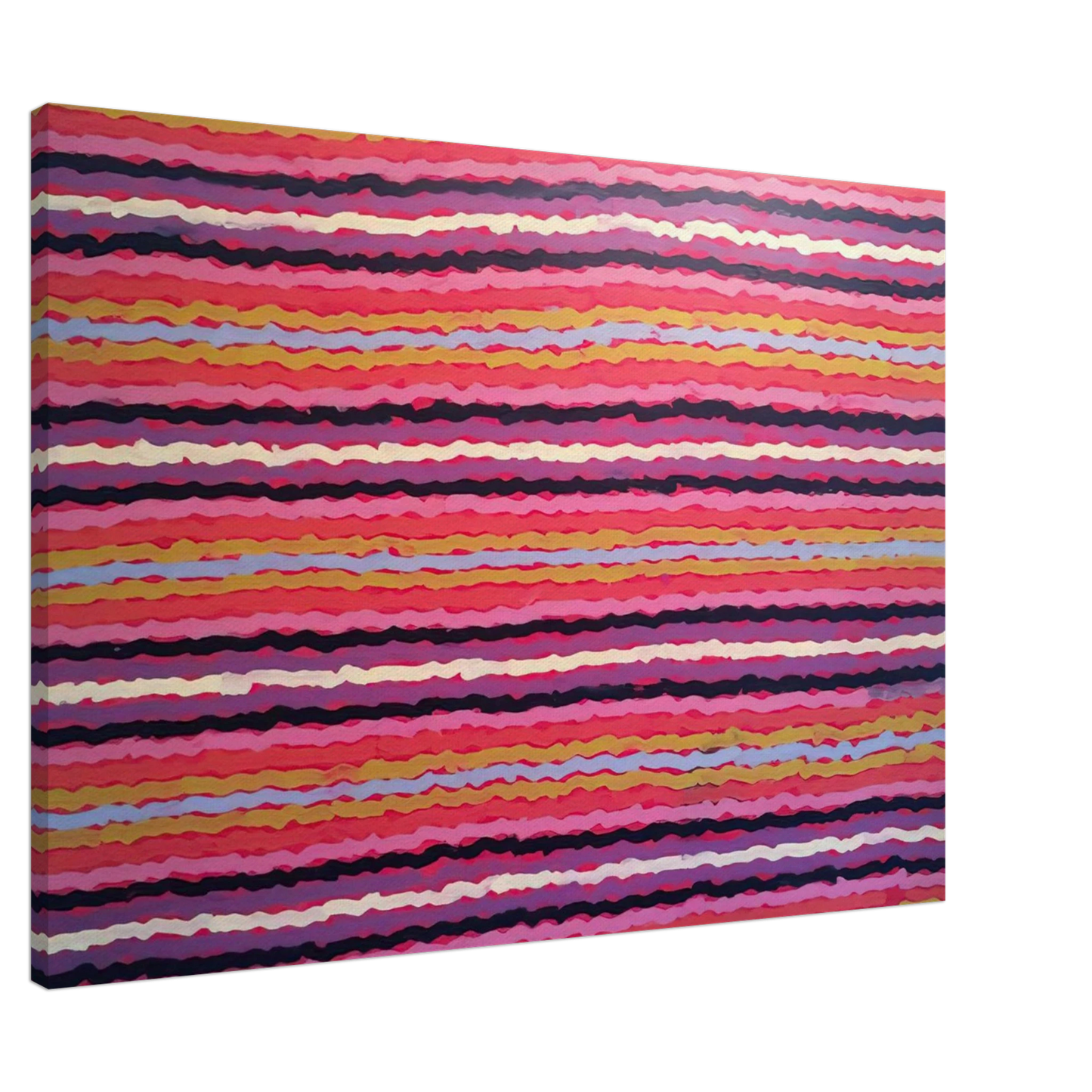 Clifford Possum Tjapaltjarri - Spear Dreaming, South of Naperby - 1995 Canvas - 20x30 cm / 8x12 inches-canvas