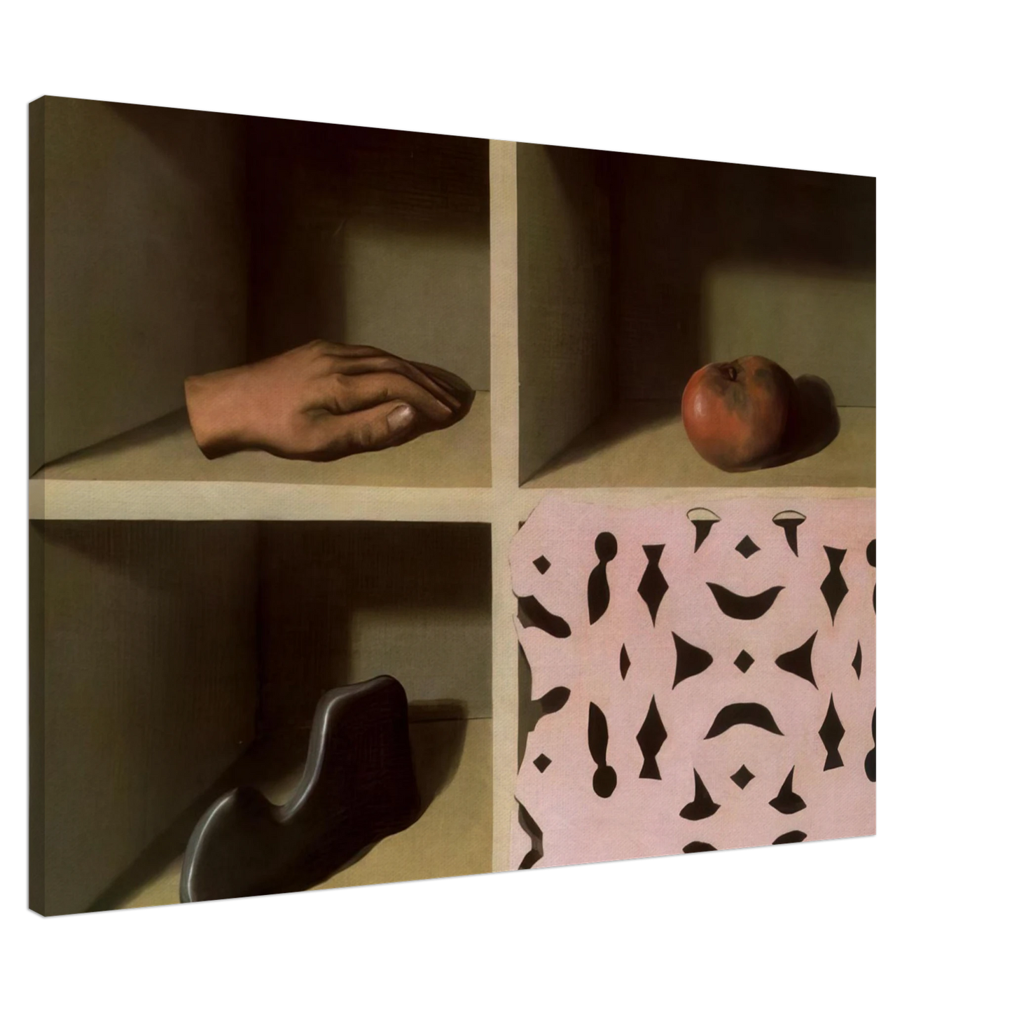 Rene Magritte - ONE NIGHT MUSEUM 1927 Canvas - 20x30 cm / 8x12 inches-canvas