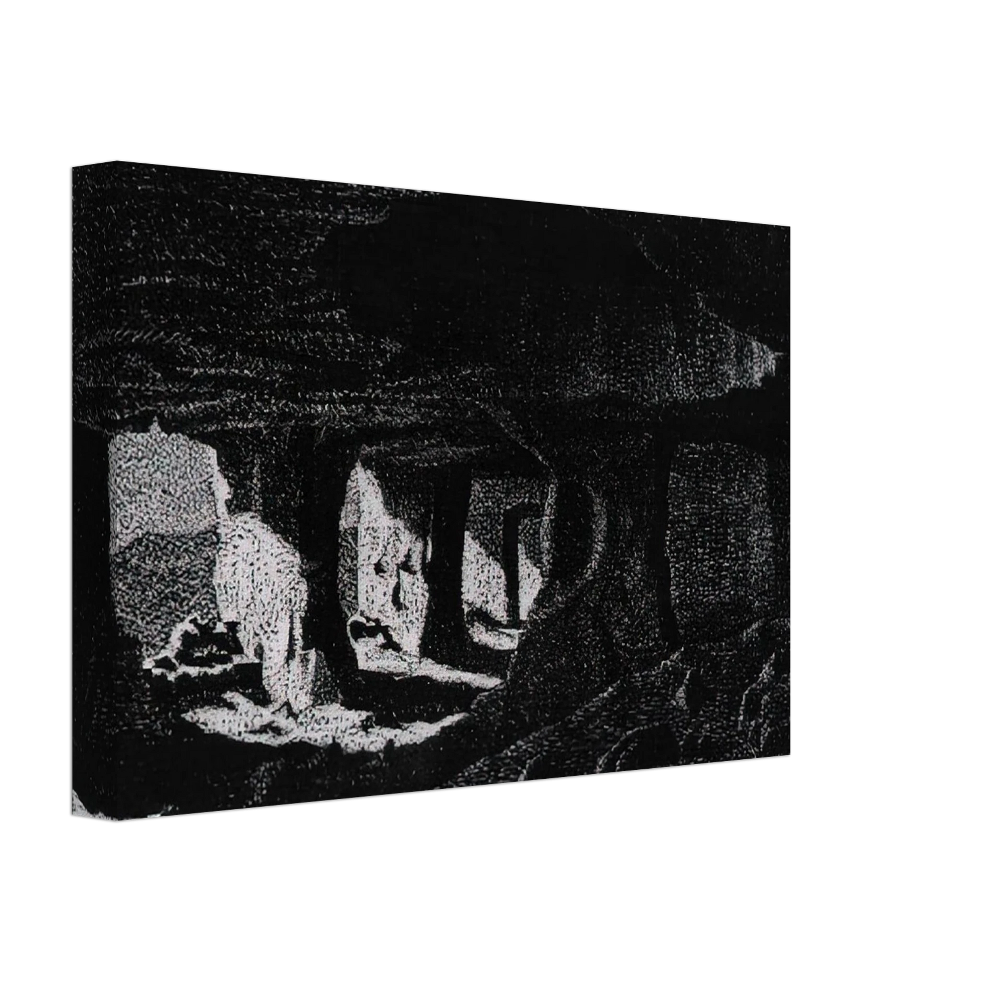 MC Escher - CAVE DWELLINGS NEAR SPERLINGA SICILY Canvas - 40x60 cm / 16x24 inches-canvas