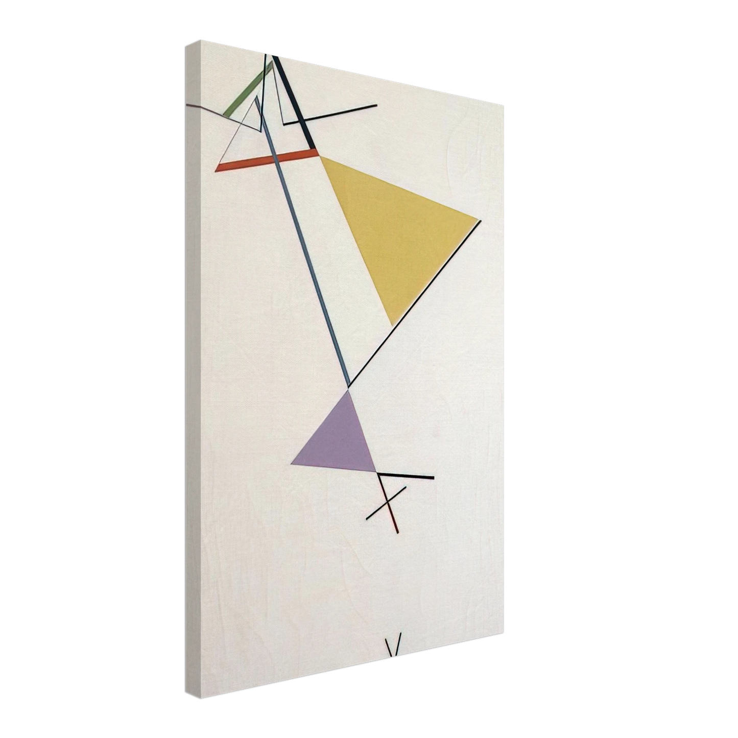 Tomas Maldonado - Desarrollo del triangulo - 1951 Canvas - 40x60 cm / 16x24 inches-canvas